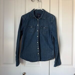 American Eagle Outfitters Blue Denim Shirt